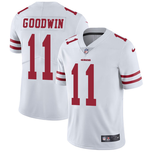 San Francisco 49ers #11 Marquise Goodwin White Stitched Vapor Untouchable Limited Jersey