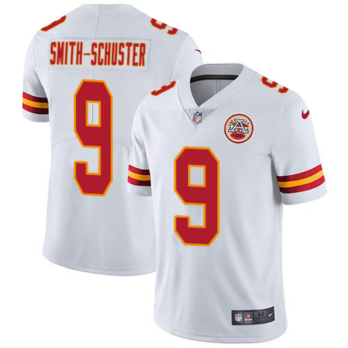 Chiefs #9 JuJu Smith-Schuster White Stitched Vapor Untouchable Limited Jersey