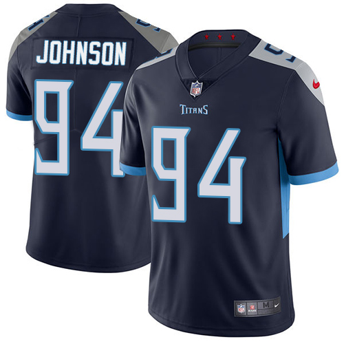 Tennessee Titans #94 Austin Johnson Navy Blue Team Color Stitched Vapor Untouchable Limited Jersey