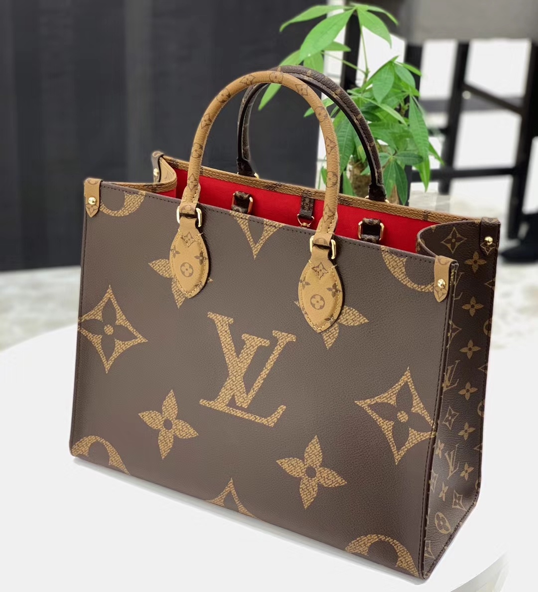 Louis Vuitton Othego Tote(Brown strap)-34x26x13CM