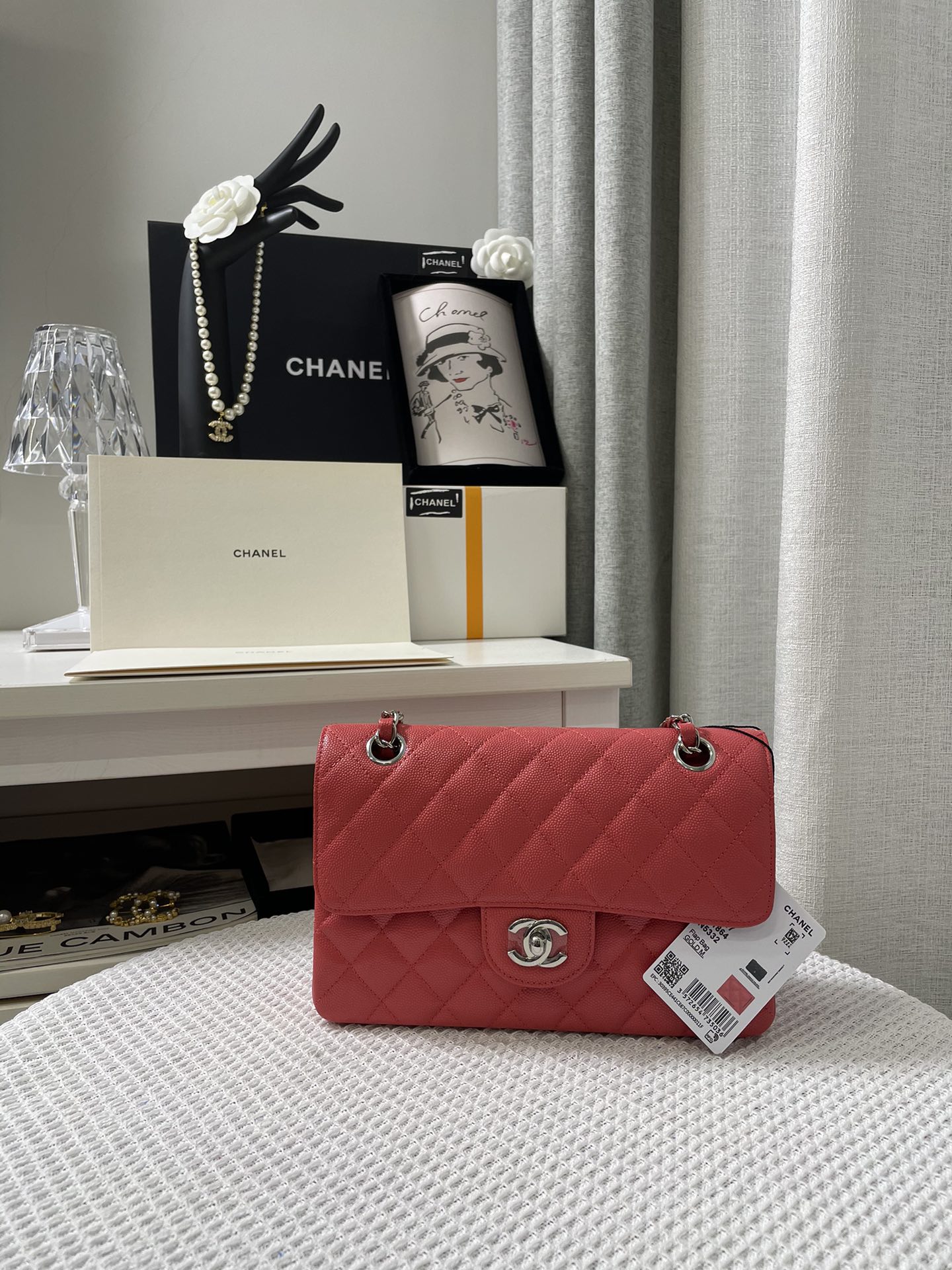 Ch*nel Caviar Flap Bag(23CM)