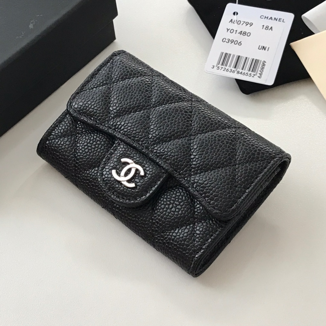 Ch*nel Caviar Wallet(11*8.5*3CM)