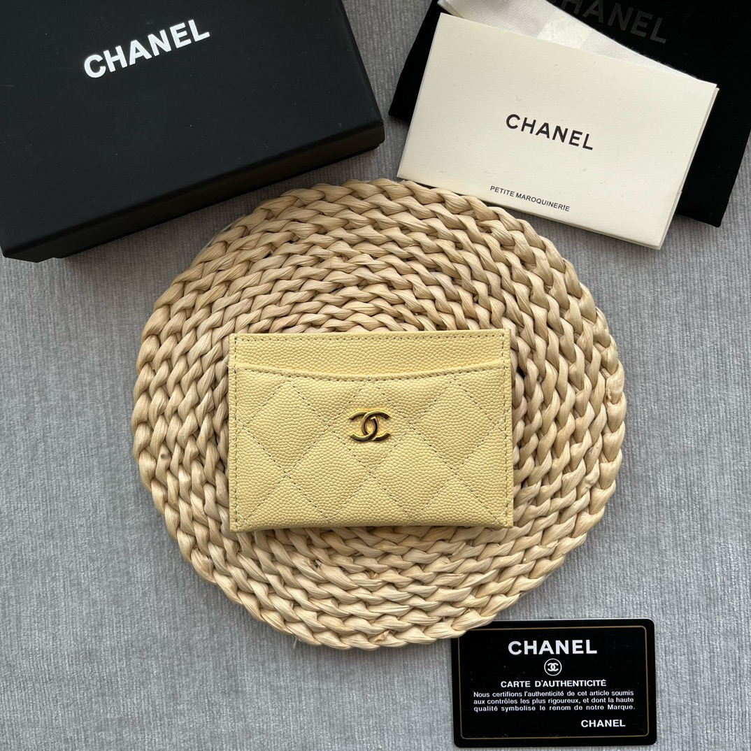 Ch*nel Caviar Card Holder(11*7*1CM)