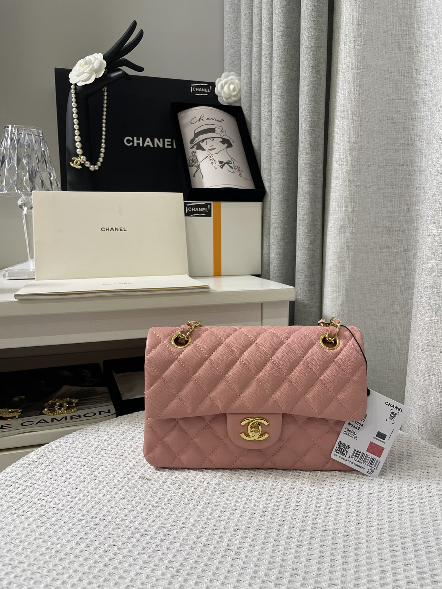 Ch*nel Caviar Flap Bag(23CM)