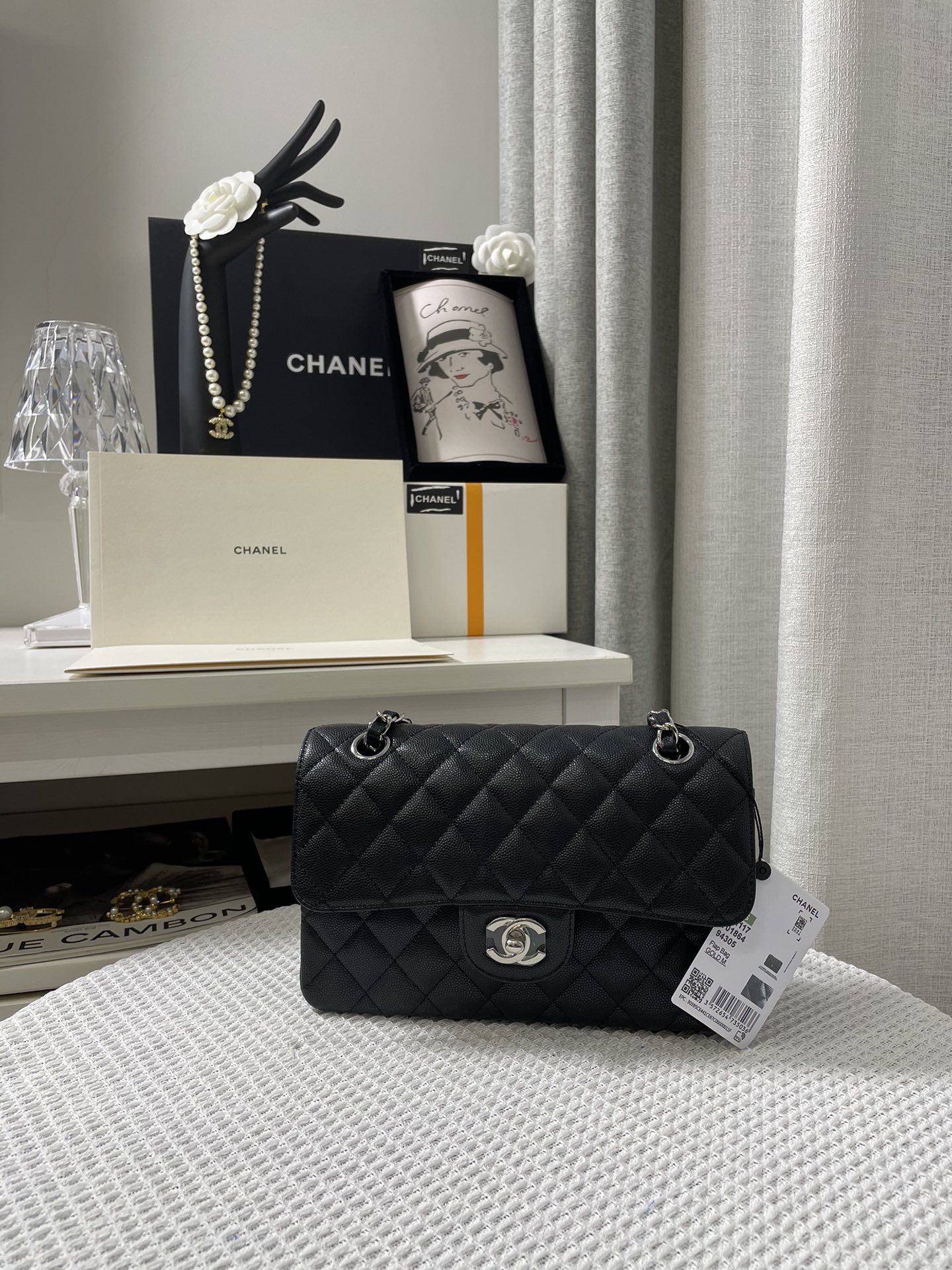 Ch*nel Caviar Flap Bag(23CM)