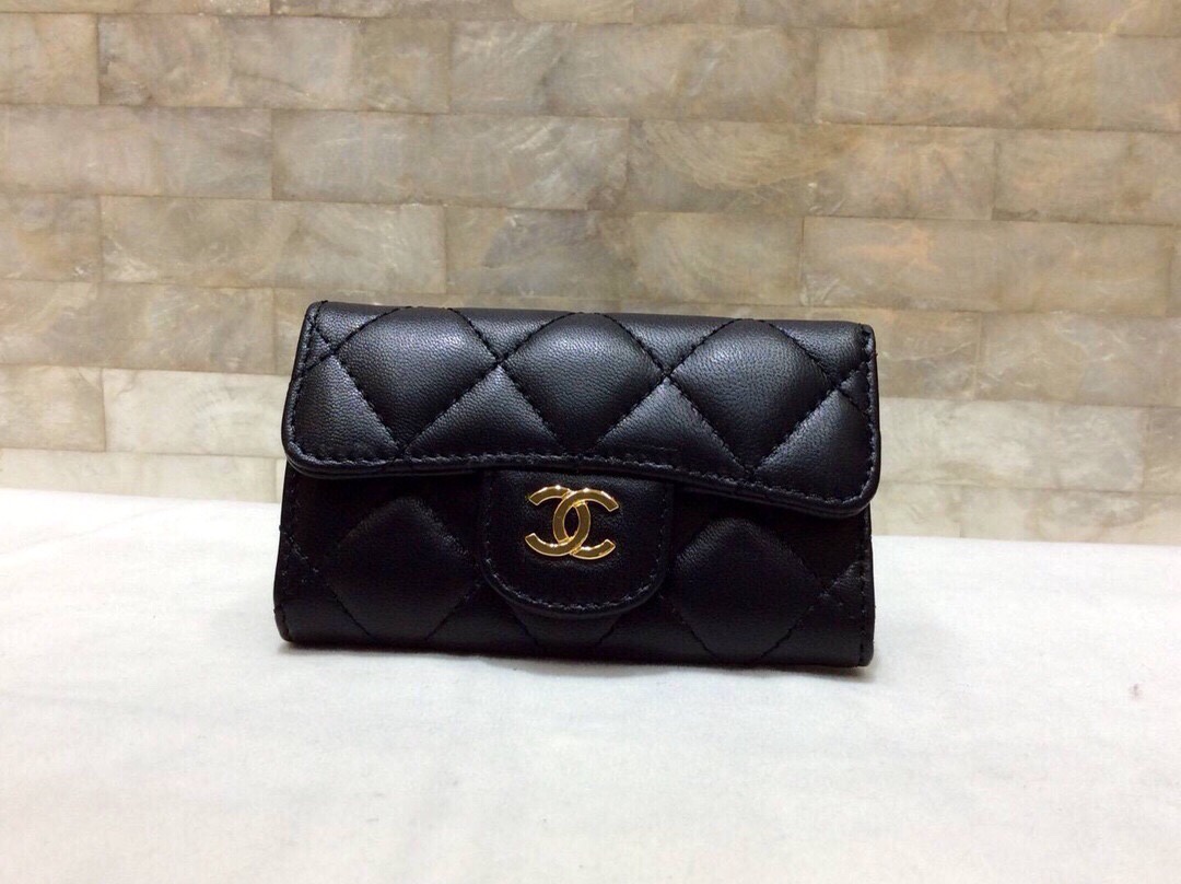 Ch*nel Lambskin Wallet(10.5*6.5CM)