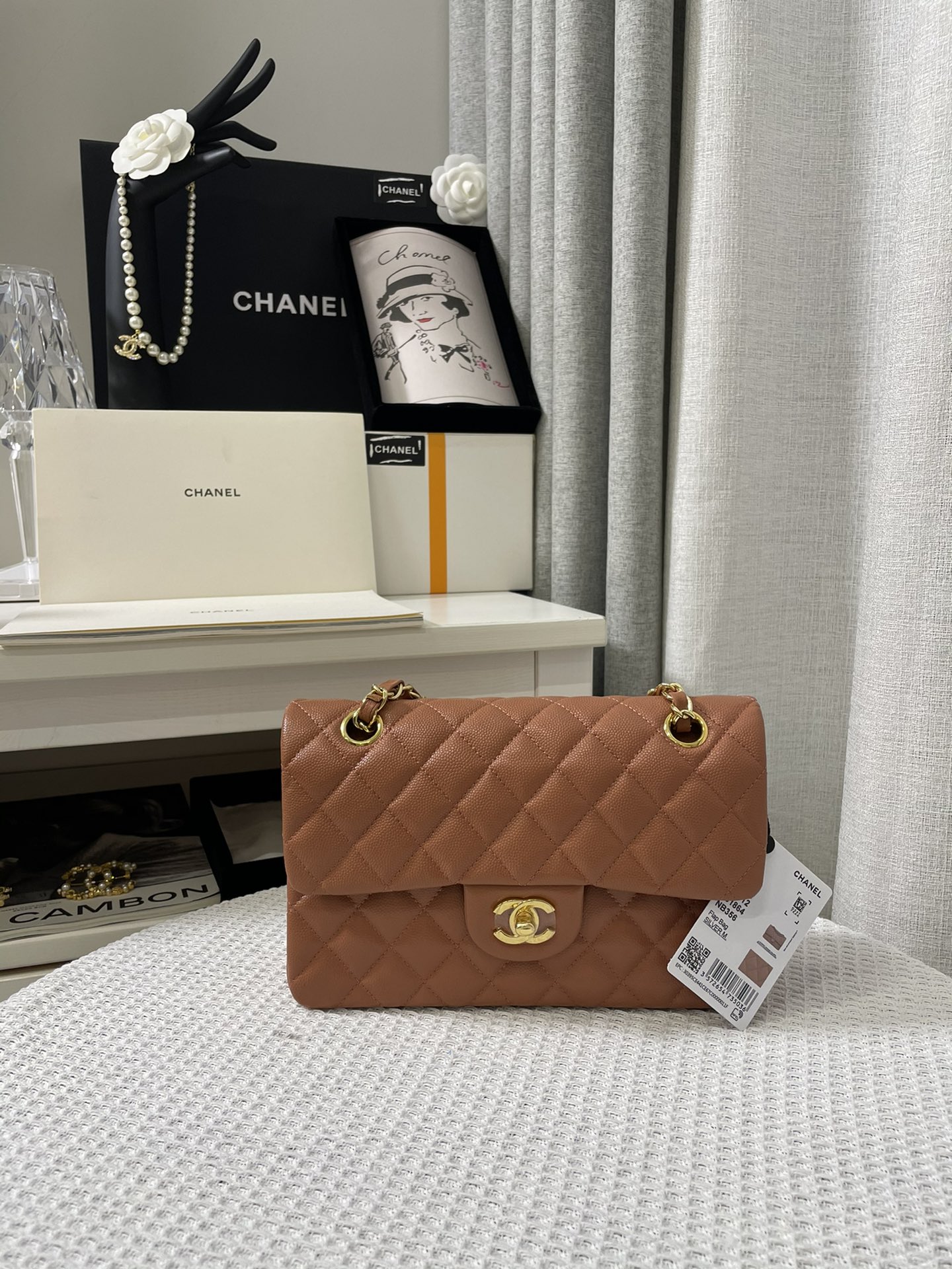 Ch*nel Caviar Flap Bag(23CM)