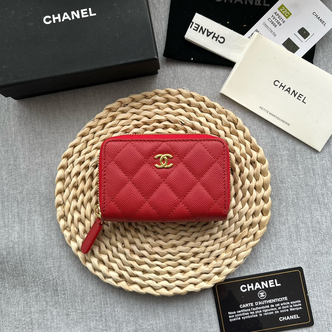 Ch*nel Cavair Wallet(7.5×2×11CM)