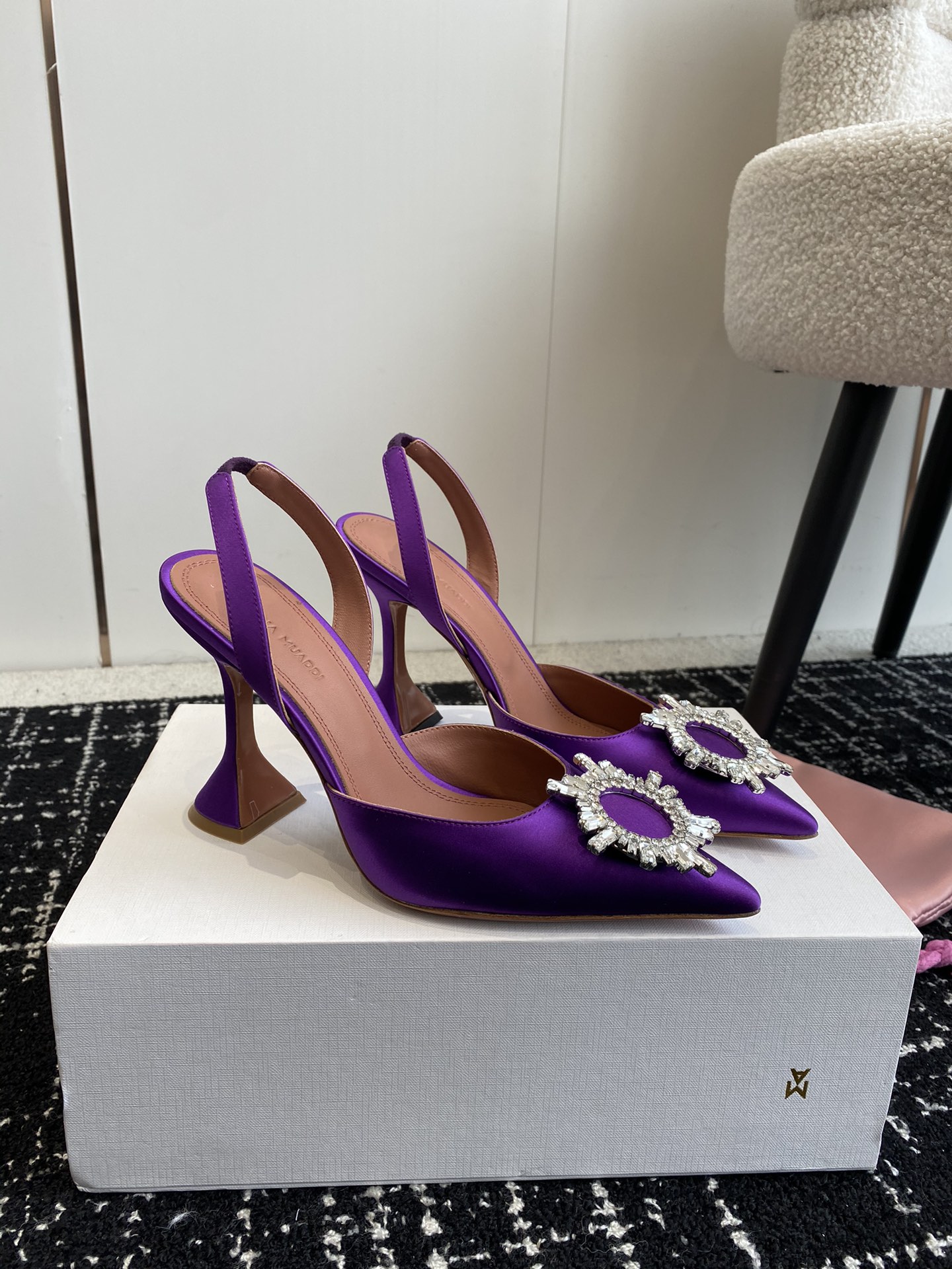 Amina Muaddi Heels(EU35-43) 9.8CM