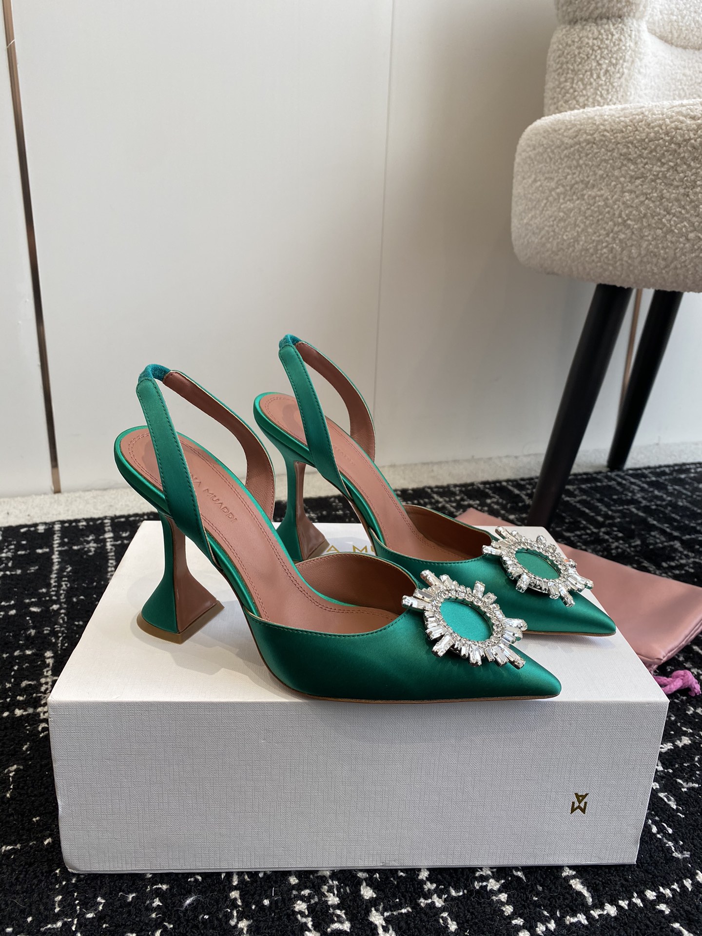 Amina Muaddi Heels(EU35-43) 9.8CM