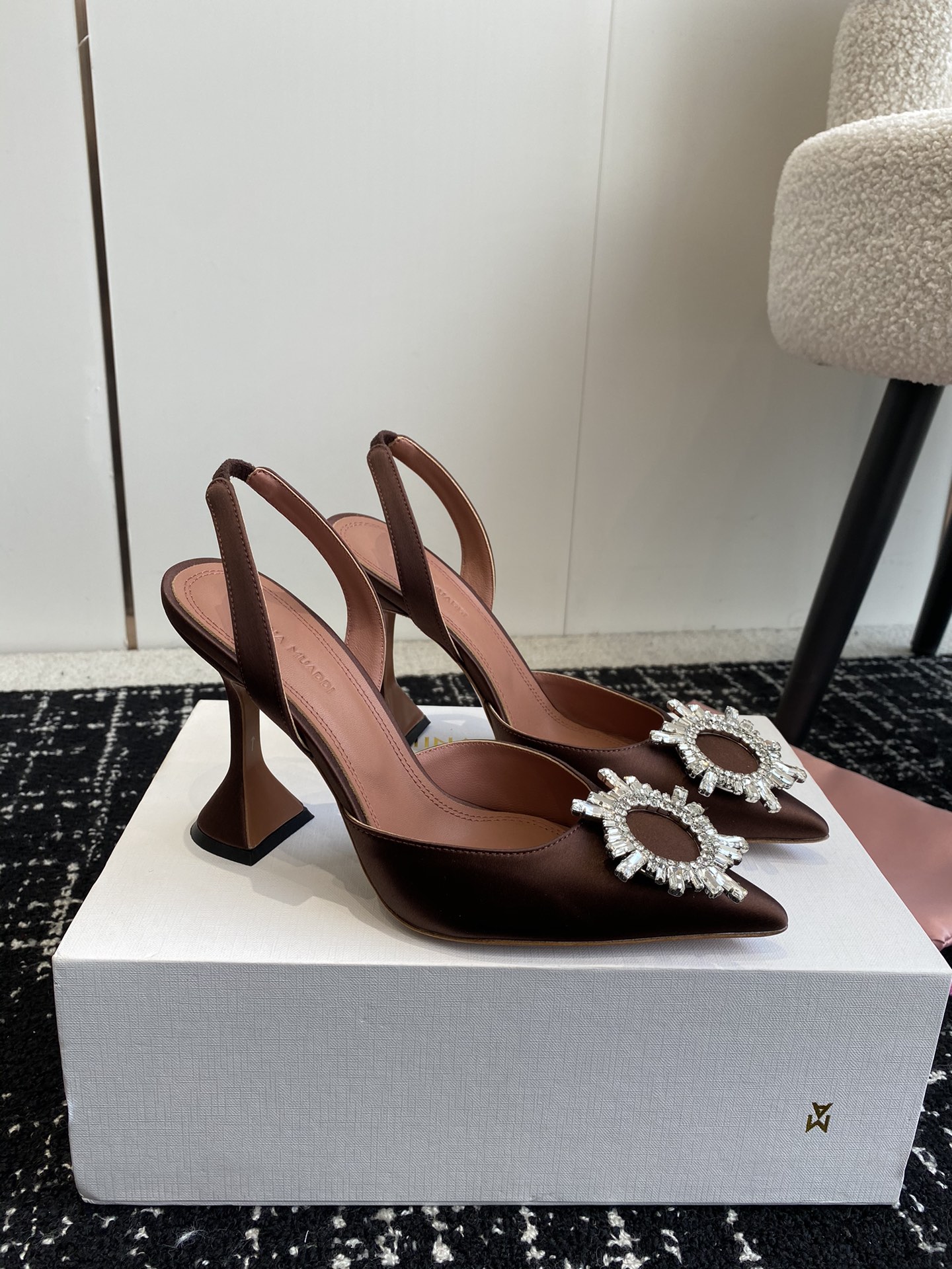 Amina Muaddi Heels(EU35-43) 9.8CM