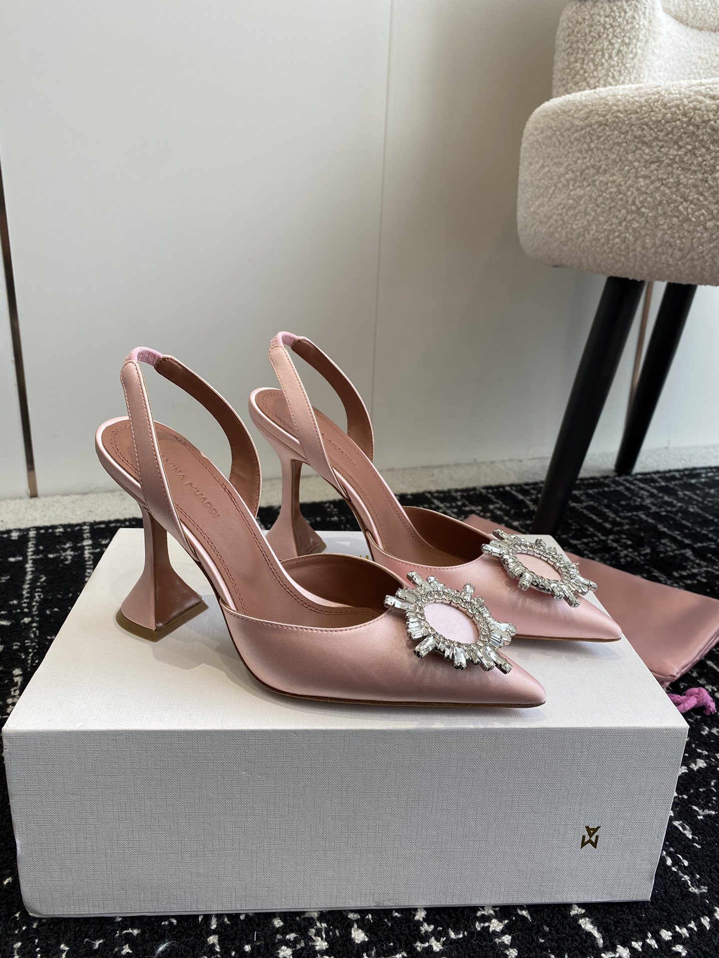 Amina Muaddi Heels(EU35-43) 9.8CM