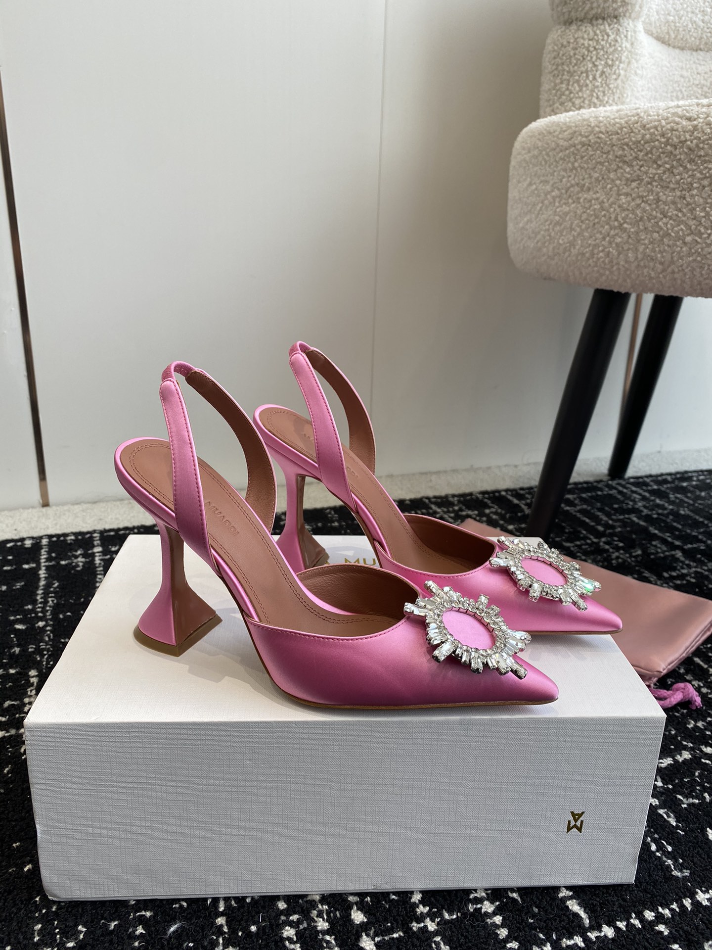 Amina Muaddi Heels(EU35-43) 9.8CM