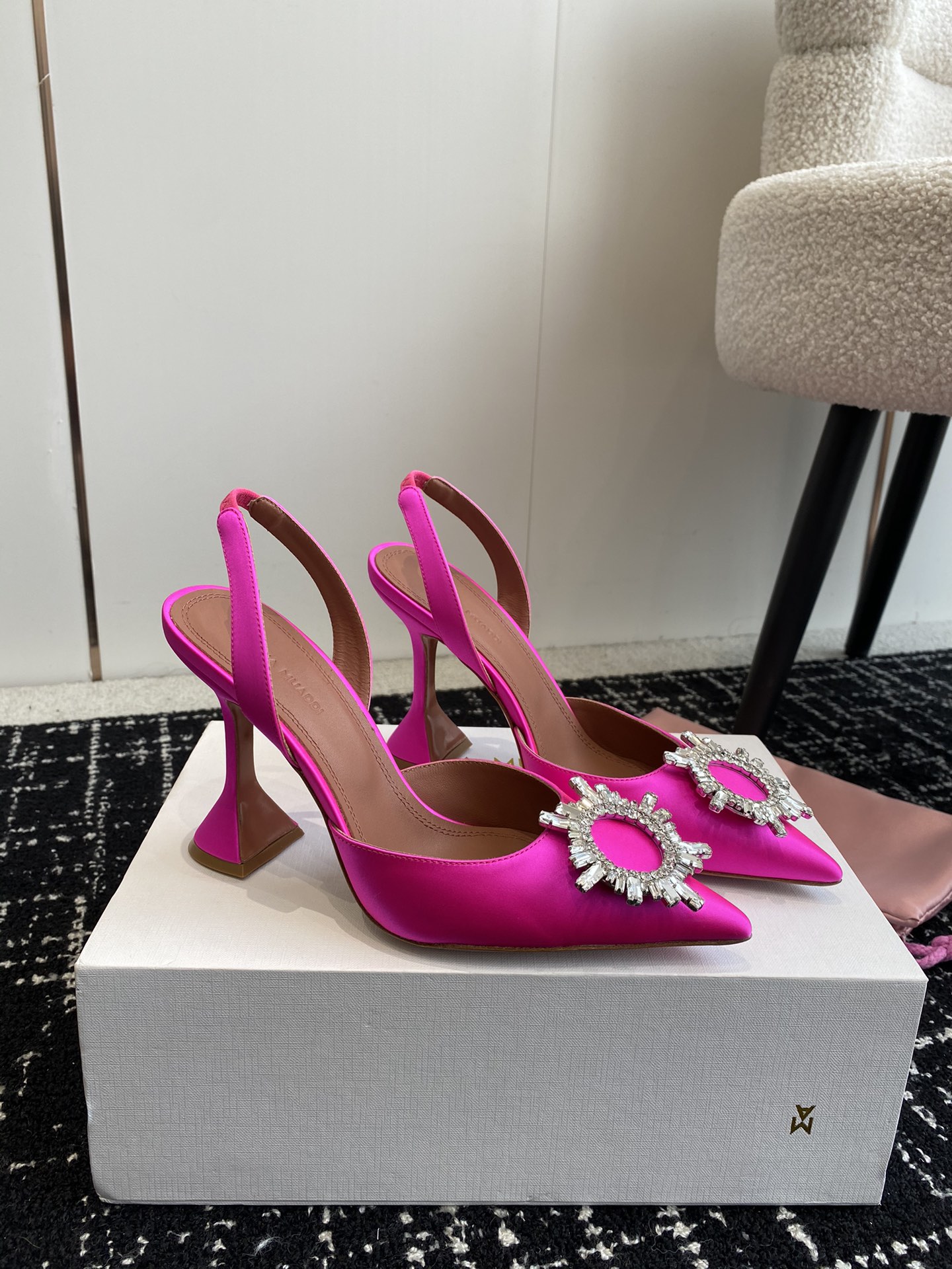 Amina Muaddi Heels(EU35-43) 9.8CM