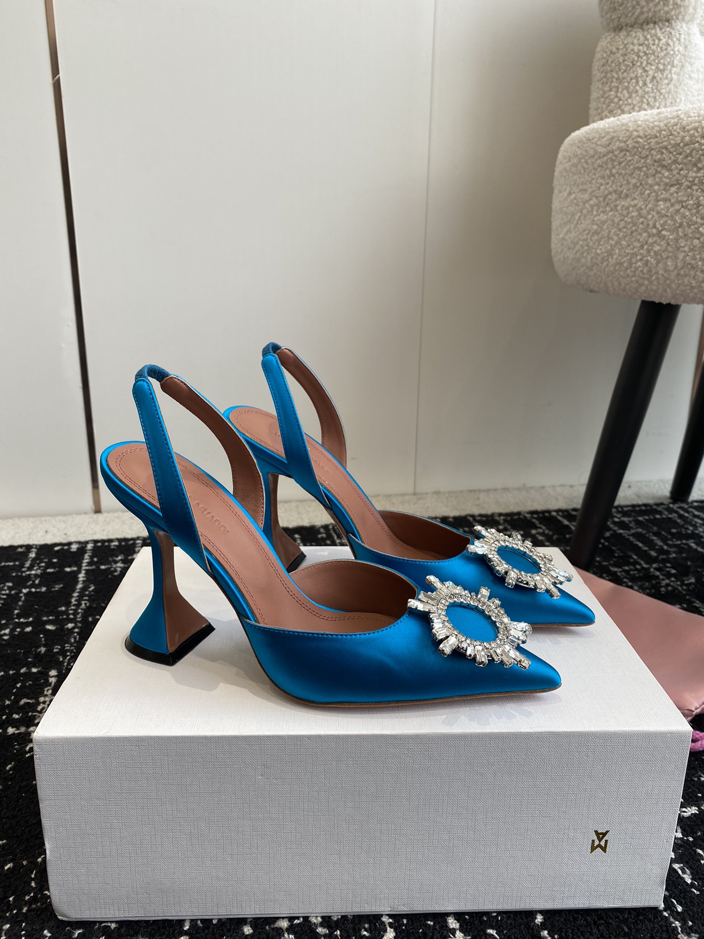 Amina Muaddi Heels(EU35-43) 9.8CM