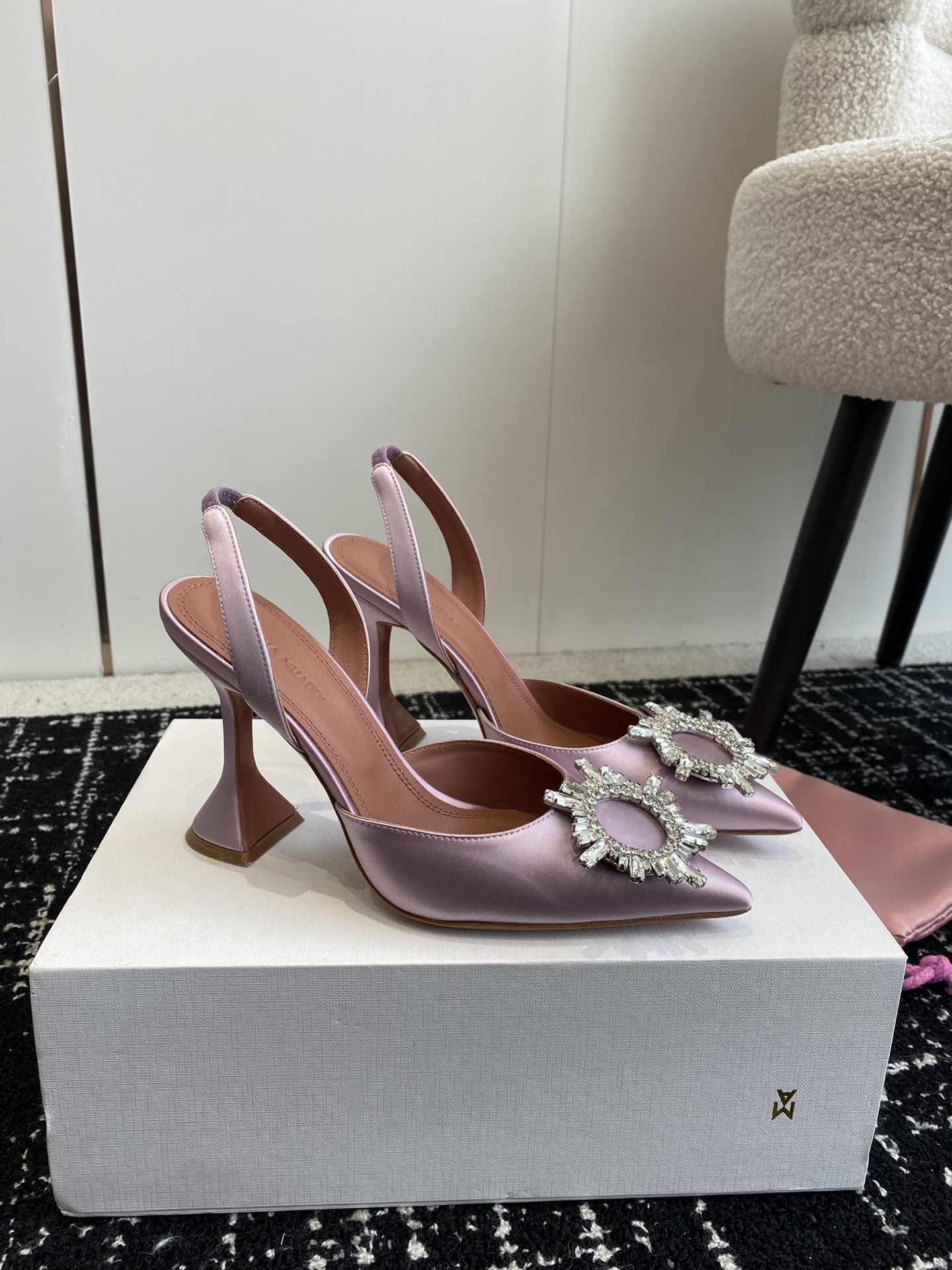 Amina Muaddi Heels(EU35-43) 9.8CM