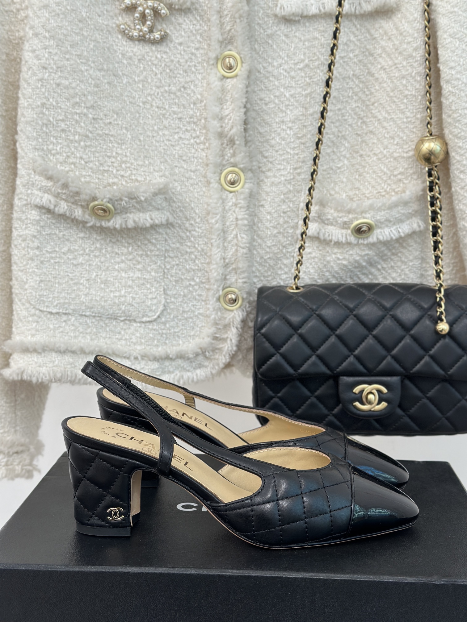 Chanel Sling back(EU35-40  6CM)