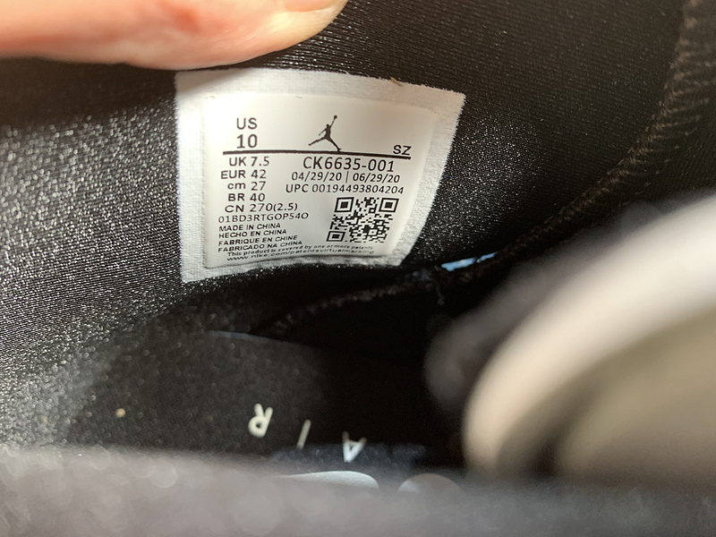 Nike AIR JORDAN 6 AJ6 CK6635-001