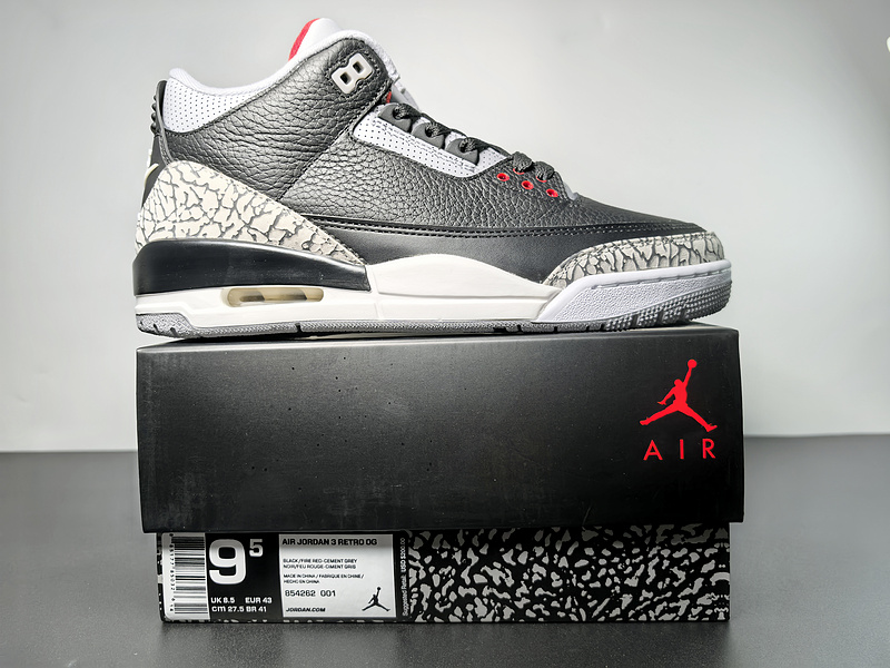 Air Jordan 3 OG “Black Cement” 2024 854262-001