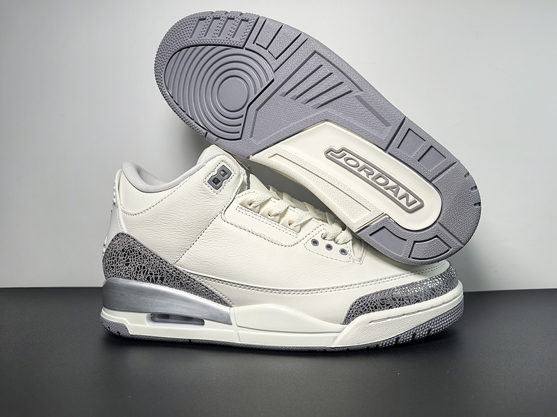 Air Jordan 3 “Sail/Metallic Silver”CK9246-100