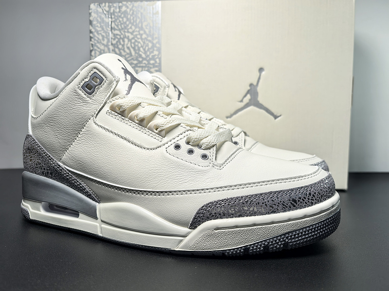 Air Jordan 3 “Sail/Metallic Silver”CK9246-100