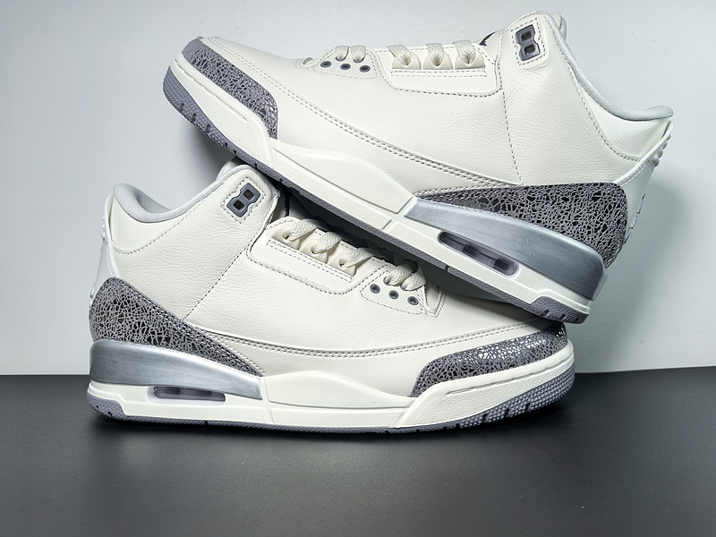 Air Jordan 3 “Sail/Metallic Silver”CK9246-100