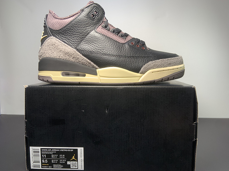 A Ma Manière x Air Jordan 3 “Black” AMM FZ4811-001