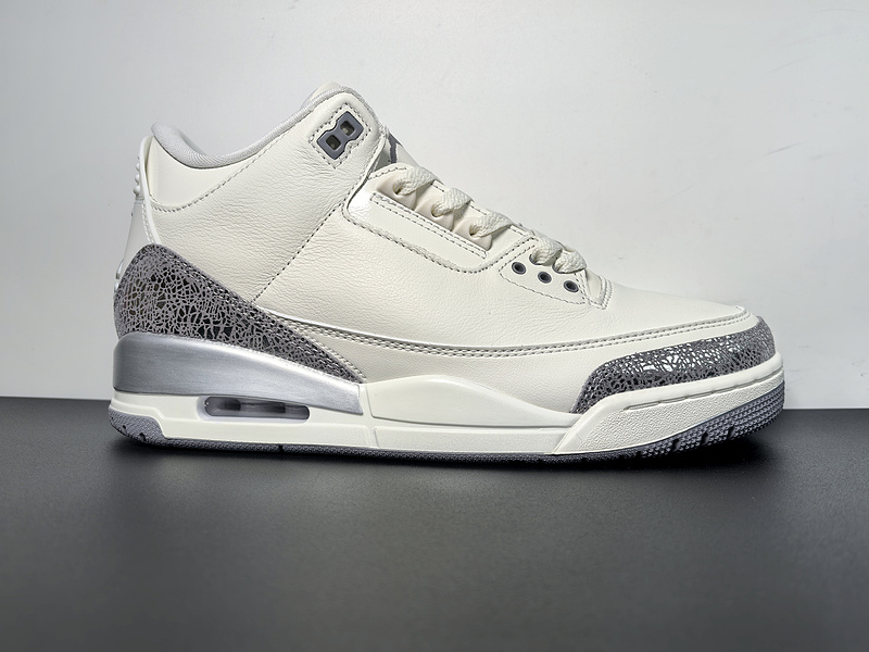 Air Jordan 3 “Sail/Metallic Silver”CK9246-100