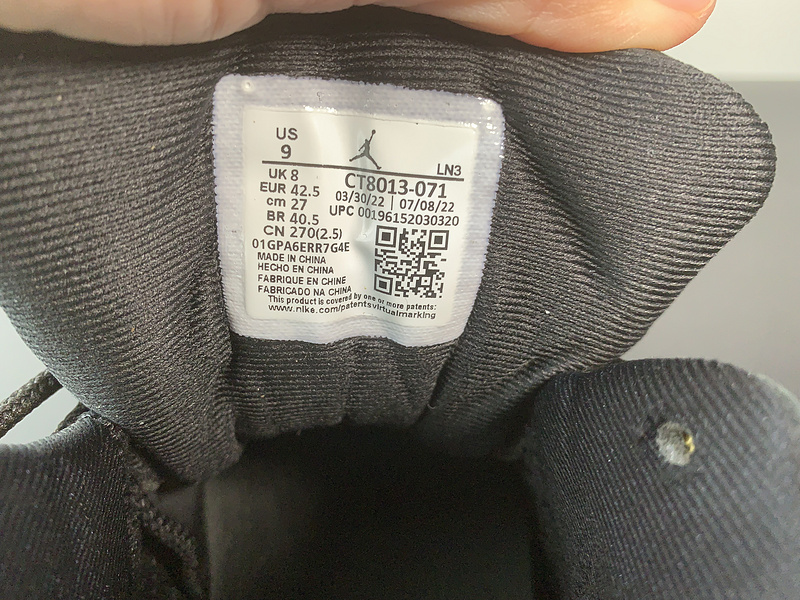 Air Jordan 12 “Black Taxi”CT8013-071