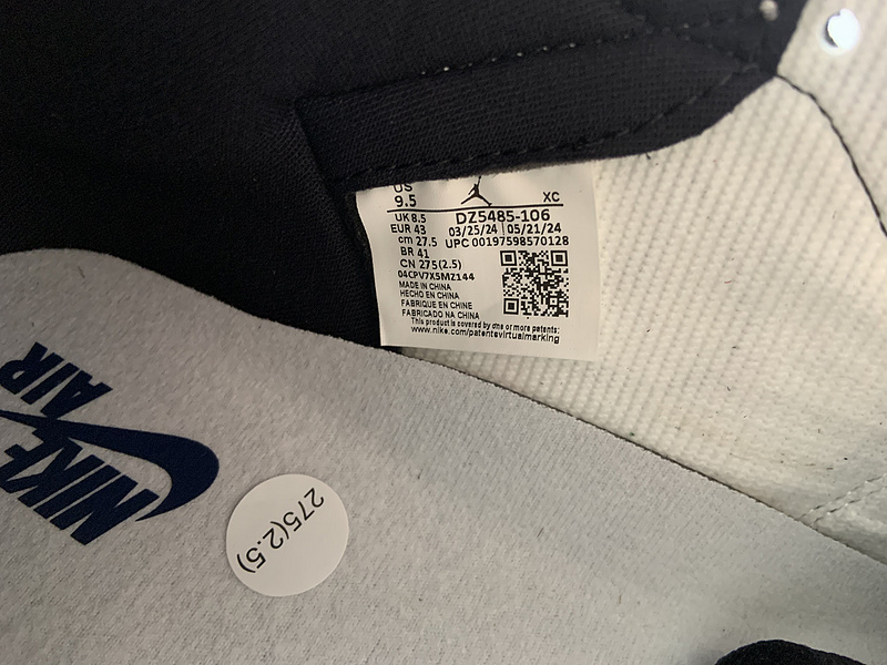 Air Jordan 1 High OG “Black ToeReimagined”DZ5485-106