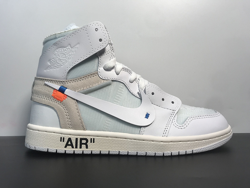 OFF-WHITE Jordan 1 High WHITE/WHITE AQ0818-100
