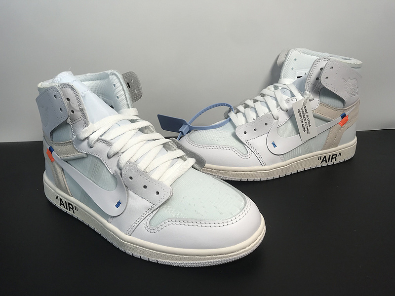 OFF-WHITE Jordan 1 High WHITE/WHITE AQ0818-100