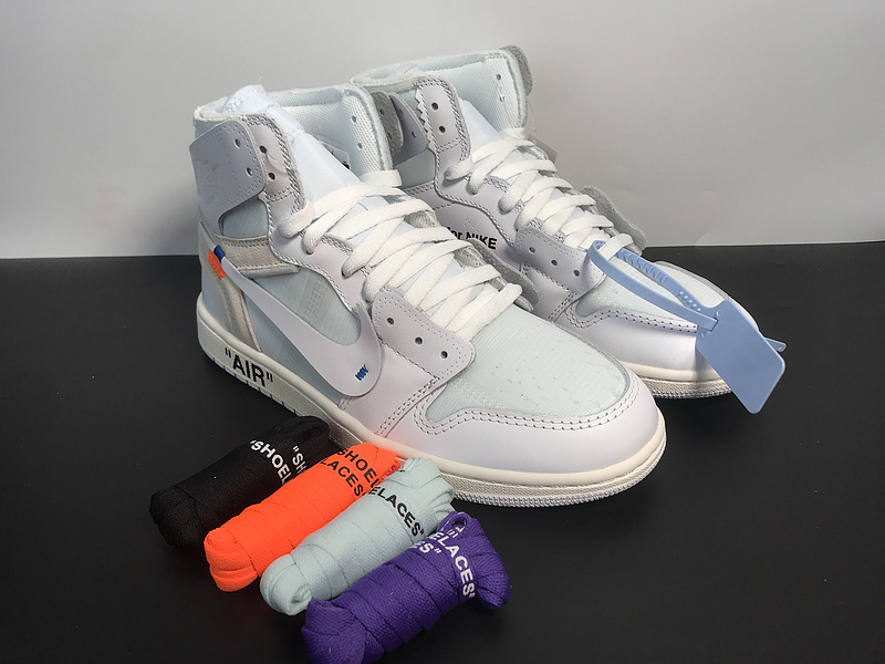 OFF-WHITE Jordan 1 High WHITE/WHITE AQ0818-100