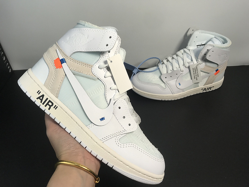 OFF-WHITE Jordan 1 High WHITE/WHITE AQ0818-100