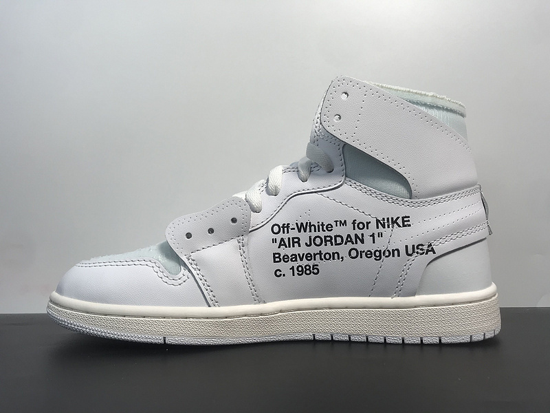 OFF-WHITE Jordan 1 High WHITE/WHITE AQ0818-100