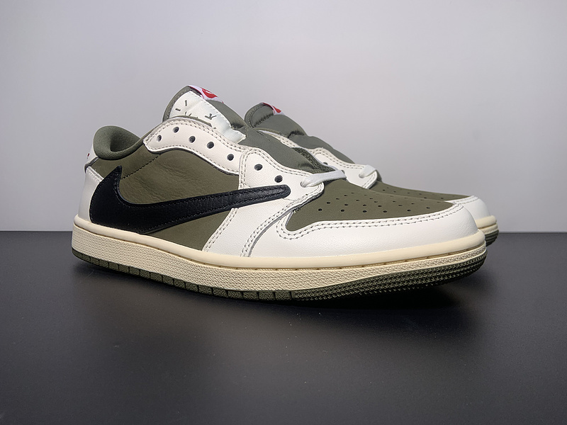 Travis x J1 Low Medium Olive - DM7866-200