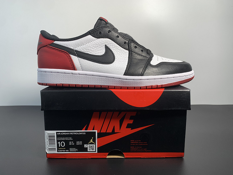 Air Jordan 1  Low OG “Black Toe”CZ0790-106