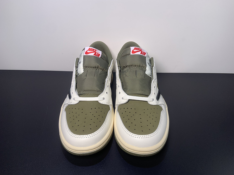 Travis x J1 Low Medium Olive - DM7866-200