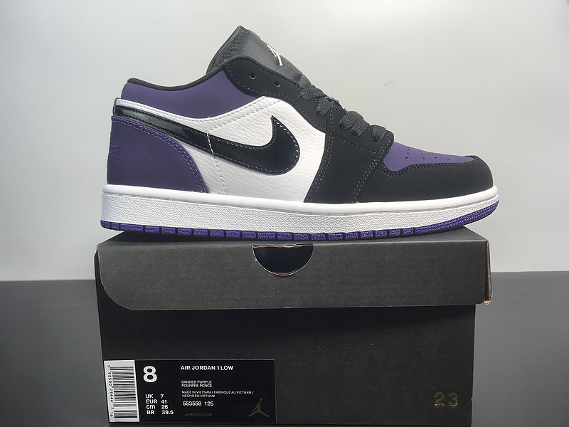 Jordan 1 Low Court Purple 553558-125