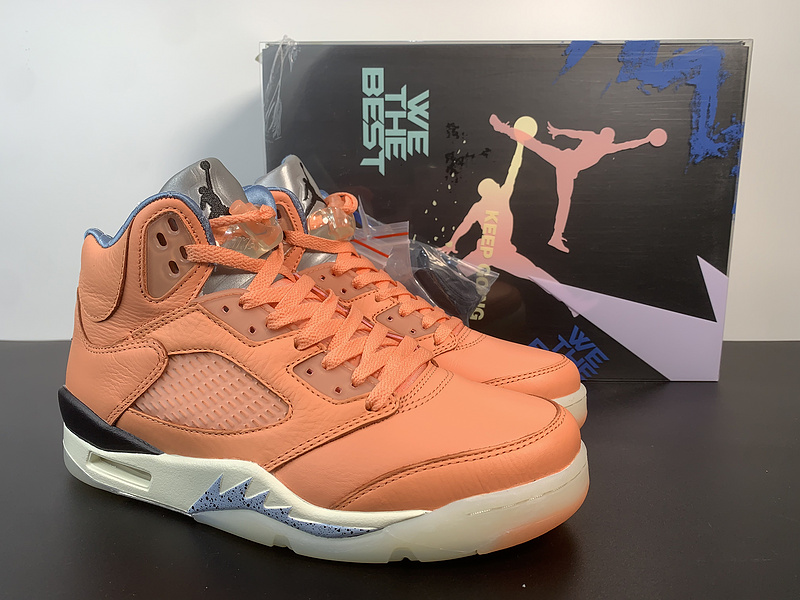 We The Best x Jordan 5 Crimson Bliss DV4982-641