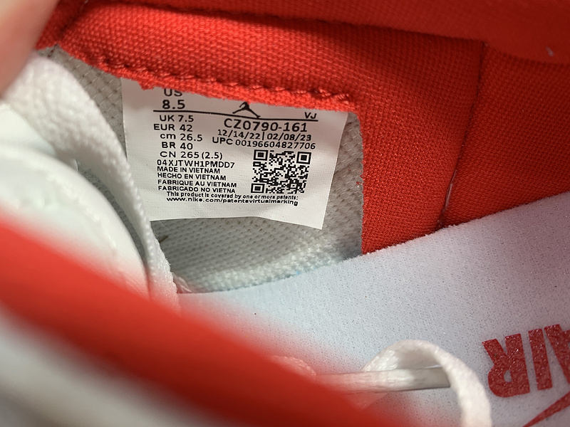 Air Jordan 1 Low OG “University Red”CZ0790-161