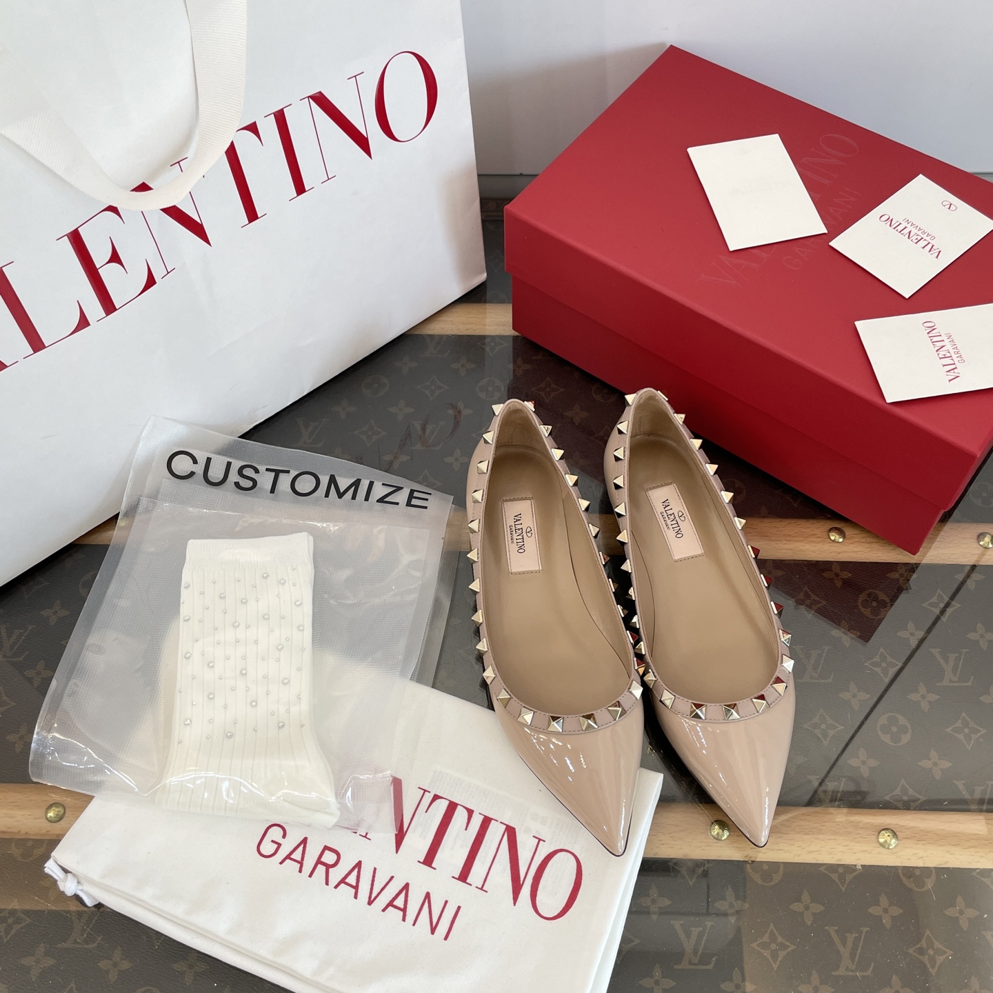 Valentino Rockstud Ballet Flat(EU35-41)