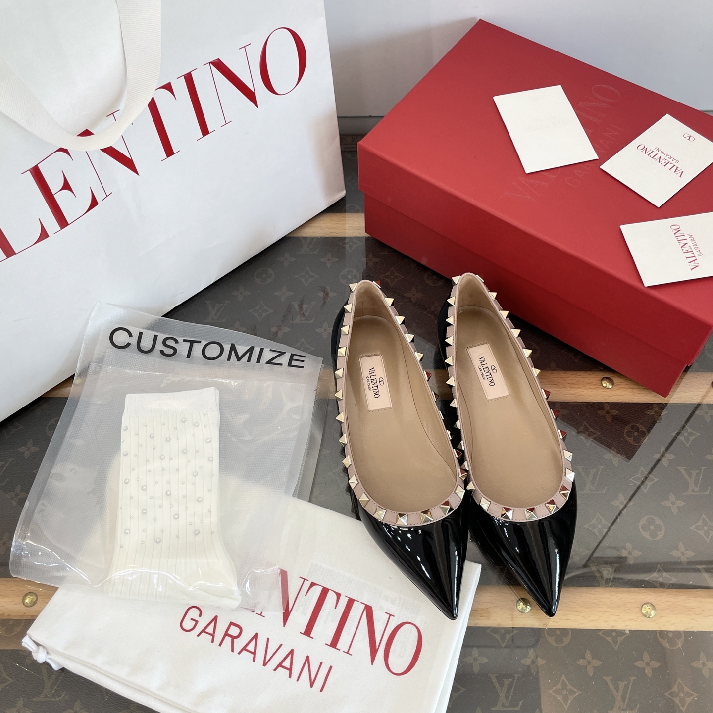 Valentino Rockstud Ballet Flat(EU35-41)