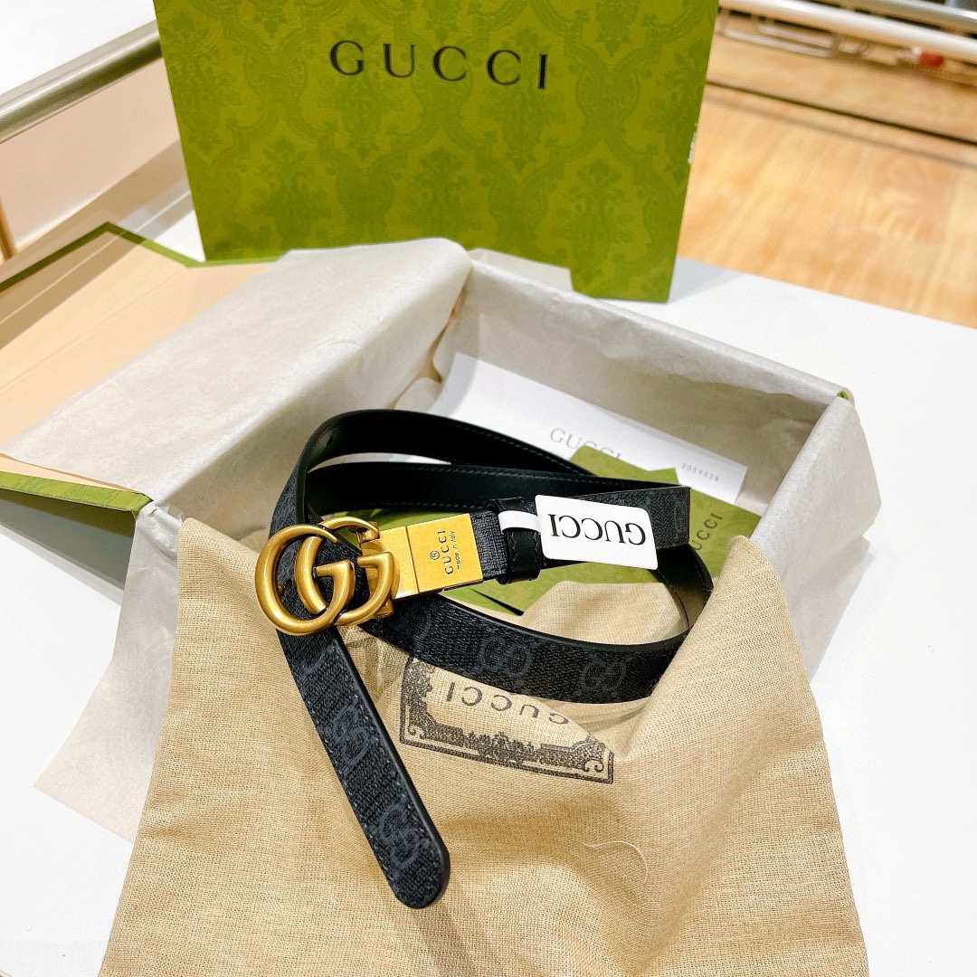 Gucc* Belt-2.0CM