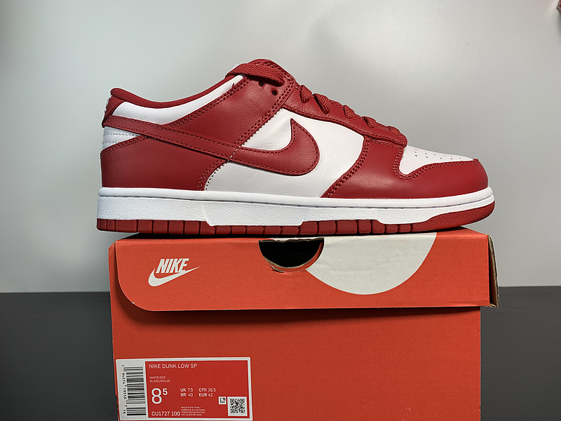 NIKE DUNK LOW UNIVERSITY RED WHITE CU1727-100
