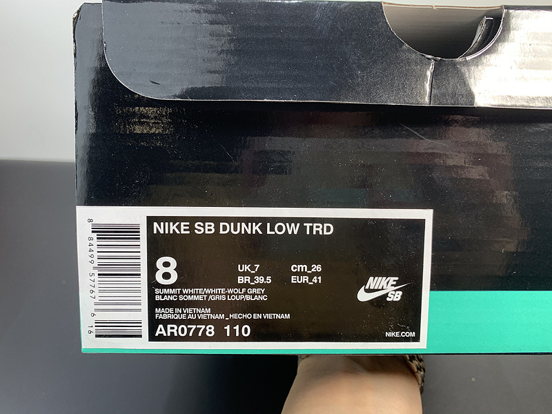 Nk SB Dunk Low “White Wolf Grey”AR0778-110​