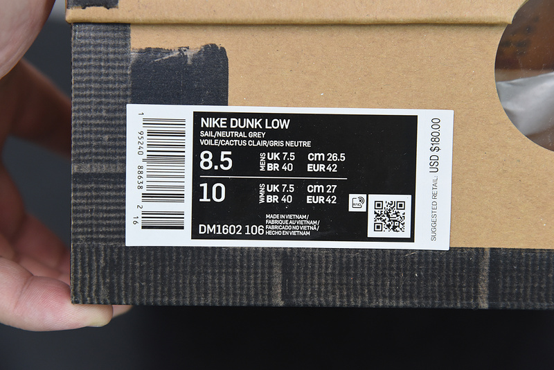 Dunk Low Off-White Lot 8 DM1602-106