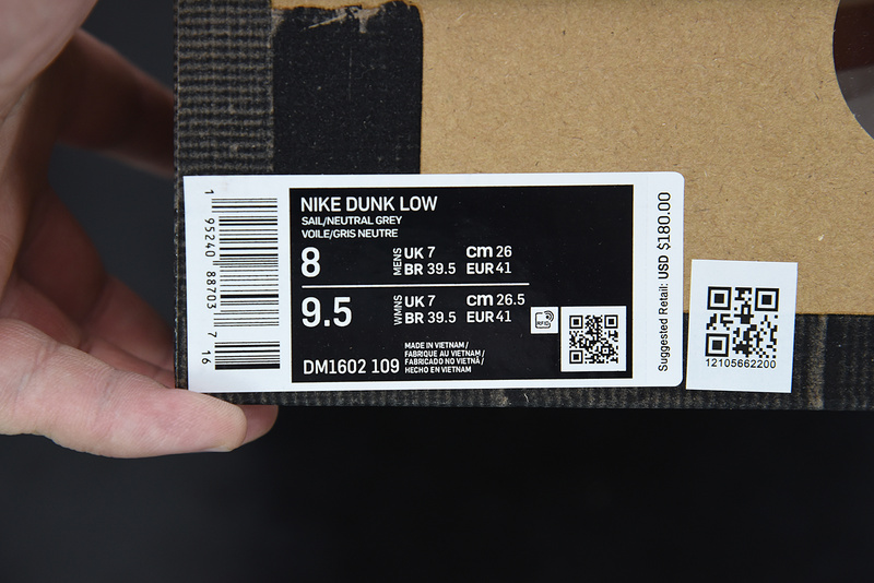 Dunk Low Off-White Lot 9 DM1602-109