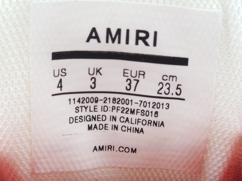 Amiri Skel-Top Sneaker(EU35-46)
