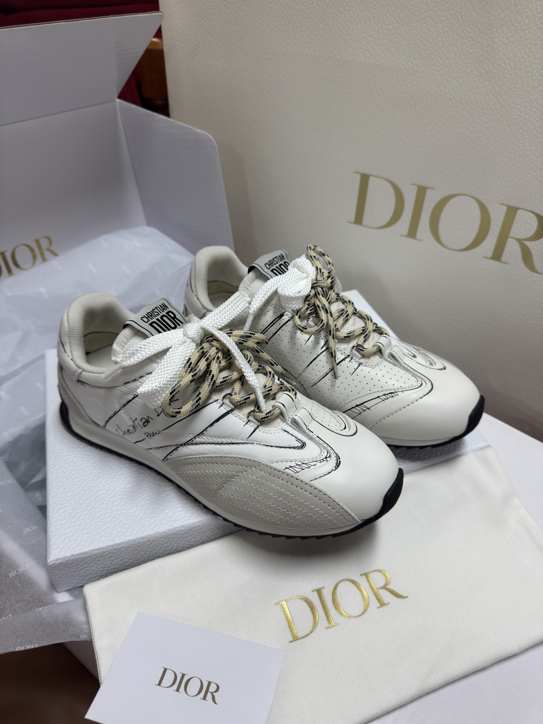 Dior 2025ss D-Sketch Sneaker(EU35-41)